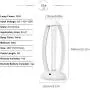UV Light Sanitizer, UVC Disinfection Lamp, Remote Control Germicidal Lamp Steriliser Light Ultraviolet Ozone Sterilization for Home Kills 99% of Germs Viruses,38W