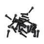 Hex Socket Screws, 300Pcs M3 Black Alloy Steel Hex S ocket Screws Bolt with Hex Nuts Washers Assortment for Electronic Products(A)