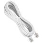 URBEST 5M RJ11 6P4C to RJ45 8P8C White Telephone Connector Plug Cable for Connecting Phone Line to The Internet (5M)