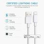 DESOFICON for iPhone Charger, [Apple MFi Certified] Lightning Cable 2 Pack 3FT Fast Charging Data Sync Transfer Cord & 2 Pack USB Wall Charger Travel Plug Compatible with iPhone 12/11/XS/XR/X 8 7/iPad