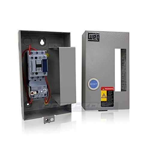 WEG 10HP 460VAC Magnetic Starter for Electric Motor AIR COMRPESSOR 10 HP 3 Phase 460V 18 AMP
