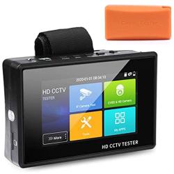 WSDCAM 4 Inch Portable Wrist IP Camera Tester CCTV Tester 4K H.265 IP CVBS CVI TVI AHD Analog Camera Tester with POE/IP Discovery/Rapid ONVIF/Firmware Update/Camera Test Report 1800ADH-Plus
