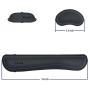 O-Best Memory Foam Set Keyboard Wrist Rest Pad & Mouse Wrist Rest Support for Office, Computer, Laptop, Mac - Durable & Comfortable & Lightweight for Easy Typing & Pain Relief (Black)