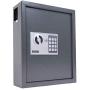 DuraBox 40 Keys Steel Safe Cabinet with Digital Lock - Electronic Key Safe with Drop Slot for Key Returns and Safe Storage (Dark Grey)