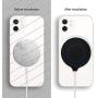 3PCS Alquar Compatible for iPhone 12 Magsafe Magnetic Charger Silicone Case, Gel Pad Cover for Magsafe Wireless Magnetic Charger (Black)