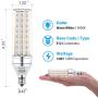 E12 LED Bulbs, 16W LED Candelabra Bulb 120 Watt Equivalent,1400lm, Decorative Candelabra Base E12 Non-Dimmable LED Chandelier Bulbs, Warm White 3000K, LED Corn Lamp, Pack of 4