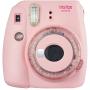 Fujifilm instax Mini 9 Instant Film Camera (Blush Pink with Clear Accents) with Twin Film Pack Bundle (2 Items), Baby Pink