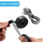 Fastening Tape Cable Ties Reusable Fastening Nylon Tape 3/4 Inch Double Side Hook Roll Hook and Loop Straps Wires Cords Management Wire Organizer Straps (30 Yard, Black)