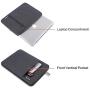 MOSISO Laptop Sleeve Bag Compatible with 13-13.3 inch MacBook Pro, MacBook Air, Notebook Computer, Water Repellent Polyester Vertical Protective Case with Pocket, Space Gray