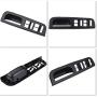 Master Window Switch Control Panel Cover Trim with Pull Handle Trim for VW Golf Passat Jett 1998-2004(Black)