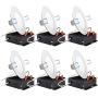 Sunco Lighting 6 Pack 4 Inch Slim LED Downlight with Junction Box, Select from 5 Colors (2700k/3000k/3500k/4000k/5000k), 10W=60W, 650 LM, Dimmable, Selectable Recessed Fixture, IC Rated - UL