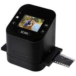 Magnasonic All-In-One Film & Slide Scanner, High Resolution 22MP, Converts 35mm/110/126/ Super 8/8mm Film & 135/110/126 Slides into Digital JPEG, 2.4'' LCD Screen, Built-in Memory, Fast Scanning (FS52)