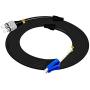 Jeirdus 5M LC to FC Outdoor Armored Duplex 9/125 SM Fiber Optic Cable Jumper Optical Patch Cord Singlemode 5Meters 16ft LC-FC