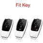 Royalfox(TM) Luxury 3 4 Buttons 3D Bling Smart keyless Entry Remote Key Fob case Cover for Mercedes-Benz E-Class S-Class W213 2016 2017 2018 2019,with Keychain (Pink)