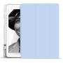 KenKe iPad 2018/2017 Case with Pencil Holder,Smart Trifold Stand Lightweight Protective Soft Silicone Smart Trifold Stand Cover Auto Sleep/Wake for iPad 6th / 5th Generation Case 9.7 inch -White ice