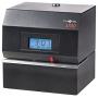 Pyramid Time Systems 3700 Heavy Duty Steel Time Clock and Document Stamp, Prints employee time & up to 14 pre-programmed messages, Made in the USA, Black