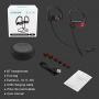 LETSCOM Bluetooth Headphones V5.0 IPX7 Waterproof, Wireless Sport Earphones, HiFi Bass Stereo Sweatproof Earbuds W/Mic, Noise Cancelling Headset for Workout, Running, Gym, 8 Hours Play time