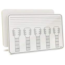 11'' x 17'' x 1/8'' Music Lapboards, Highest Quality, No Ghosting and Made in The USA - Only by OptiMA Dry Erase Products (11'' x 17'', Guitar Strings & Guitar Necks)