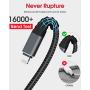 6ft iPhone Charger, 2 Pack Green Lightning Cable 6 Foot Nylon Braided USB Charging & Syncing Long iPhone Charger Cord 6 feet Compatible with iPhone Xs/XR/XS Max/X/7/7Plus/8/8Plus/6S/6SPlus…