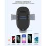 Car Phone Mount, 3-in-1 Universal Cell Phone Holder Dashboard Windshield Air Vent, Flexible Long Arm, Strong Suction Anti-Shake Stabilizer Fit with iPhone 12 Pro Max/11/X/SE, Samsung Galaxy and More