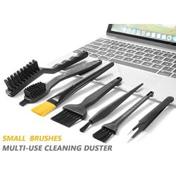 Computer PC Keyboard Laptop Electronics Camera Small Cleaning Brush Kit (Black, Set of 7)
