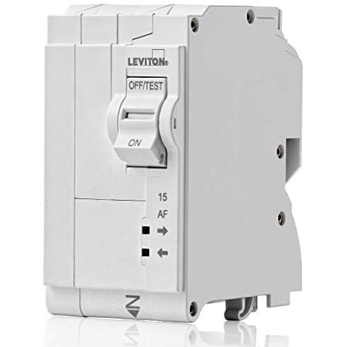 Leviton LB215-AF 15-Amp AFCI Hydraulic Magnetic Branch Circuit Breaker, White