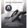 RCA U1000 Unison Base Station - 4 Line Phone Systems for Small Business with Digital Receptionist Bundle with Blucoil 6 AAA Batteries