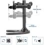 VIVO Freestanding Dual Computer Monitor Mount, Fully Adjustable VESA Stand with Base for Two (2) Ultra Wide Screens up to 38'' (STAND-V102AF)