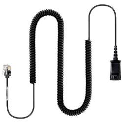 QD Adapter HIS Cable is Compatible with All Plantronics and VoiceJoy Headsets - Connects to Avaya IP 1608, 1616, 9601, 9608, 9611, 9611G, 9620, 9620C, 9620L, 9621, 9630, 9631, 9640, 9641, 9650, 9670