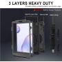 ZenRich Galaxy Tab A 8.4 Case (2020), SM-T307/SM-T307U Case with Kickstand Hand Strap and Shoulder Strap zenrich Heavy Duty Shockproof Case for Samsung Galaxy Tab A 8.4 T307 Verizon /Sprint (Black