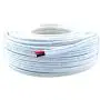 14 Gauge (American Wire Ga) Tinned Pure Copper Red Black Duplex Sheathed Marine Boat Wire. | Cable Length: 100 FT (Also Available in 50 FT roll)