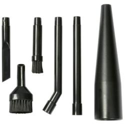 WORKSHOP Wet/Dry Vacs Multi-Fit Wet Dry Vacuum Accessories VT1215 Vacuum Micro Cleaning Kit Vacuum Attachments For Compact Wet Dry Shop Vacuum, Black, 1-(Pack),6
