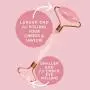 Jade Face Roller - Jade Roller for Face & Gua Sha Face Massager, 100% Natural Rose Quartz Roller – Face, Eye & Neck Rejuvenation Beauty Tools; Hand-Crafted with Squeak-Free Padding