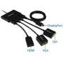 StarTech.com 4 Port DisplayPort MST Hub - DP 1.2 to 4x DP MST Hub - DisplayPort Multi Monitor Splitter - 4 Port MST Hub (MSTDP124DP),Black