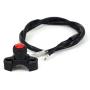 JFG RACING CNC Universal Motorcycle Engine Stop Start Kill Switch Button Dirt Pit Bike Quad (Black)