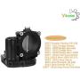 04861661AA Electronic Throttle Body Assembly with IAC TPS Replacement for Jeep Wrangler Chrysler Pacifica V6 3.8L Jeep Grand Cherokee Commander Dodge Ram 1500 Dakota Nitro V6 3.7L Replace 04861661AB