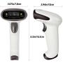 USB Wireless Barcode Scanner,Symcode Handheld Laser Barcode Reader (2.4GHz Wireless & USB2.0 Wired) with Receiver Storage of up to 10000 Code