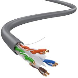 Dripstone Cat6 1000-Feet Premium UTP Solid Cable 23AWG LAN Network Ethernet RJ45 Wire, Gray (600005)