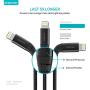 iPhone Charger 10ft, Apple MFi Certified Lightning Cable, Braided Nylon High-Speed Cable for iPhone 11/11 Pro/11 Pro Max/X/XS/XR/XS Max/8/7/6/5S/SE, AirPods/Pro, iPad Mini/Air and More - Black