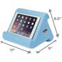 Flippy Multi-Angle Soft Pillow Lap Stand for iPads, Tablets, eReaders, Smartphones, Books, Magazines (Blue Skies)