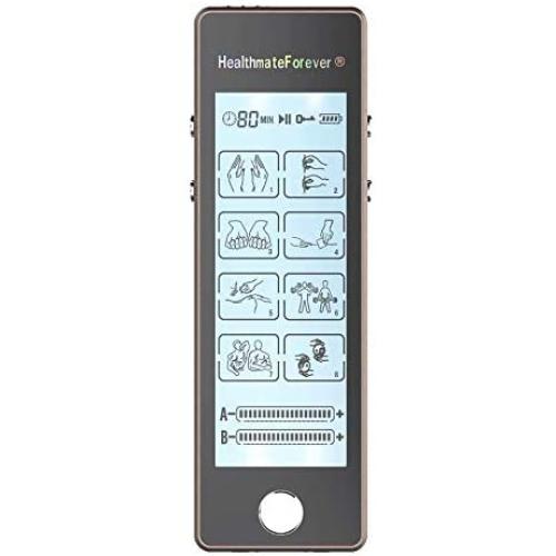 HealthmateForever TS8ABV (Champagne) 8 Modes Best Muscle Simulator tens EMS nmes Unit Machines Electric Electronic Pulse Massagers for Back Neck Shoulder Knee Legs Body Pain Relief