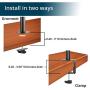 Halter LCD Computer Monitor Desk Mount, Fully Adjustable Stand Desk clamp Holds up to 4 27'' LCD Monitors