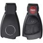 Keyless Entry Remote Shell Case Key Fob with Pad fit for Mercedes C Class CLK CLS E Class G Class Slk Class AMG