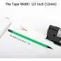 Oozmas Compatible Label Tape Replacement for TZe-231 P Touch Label Tape 12mm 0.47 Inch Laminated Black on White, Work with Brother Label Maker PTD210 PTH110 PTD400AD, 2-Pack
