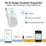 Bluetooth Speakerphone Wireless Car Speaker, Aigital Upgraded Bluetooth 5.0 in-car Speaker for Cell Phone, Loud and Clear Sound for No-Hands Calling, GPS Navigation and Music - White