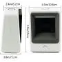 Handsfree 2D 1D Barcode Scanner,Alacrity QR Omnidirectional Desktop Bar Code Reader Scanner, Capture Barcodes from Mobile Phone Screen, White
