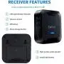 CallToU Caregiver Pager Wireless Call Button System 2 Transmitters 1 Plug-in Receiver 1 Battery Portable Receiver Nurse Calling Alert for Elderly Patient Disabled
