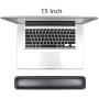ProElife Premium Wrist Rest PU Leather Soft Wrist Support Pad for Office/Home/Business, Soft Cushion Memory Foam Interior Pain Relief Wrist Pad for Keyboard/Laptop/Computer, 16.5x3.27 inch (Black)
