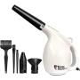 Compucleaner 2.0 -Durable ABS Plastic Electric High Pressure Air Duster - Computer Cleaner Blower - Keyboard Cleaner - Electronic Devices and Laptop Cleaner - Replaces Compressed Air Cans-White