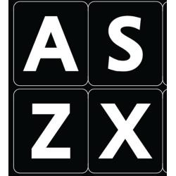 English US Large Letters Black Keyboard Stickers